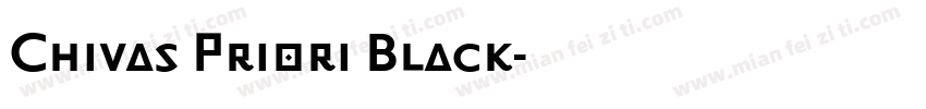 Chivas Priori Black字体转换
